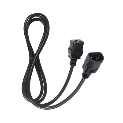 IEC C19 to C14 Power Cable 18-14AWG PVC Jacket
