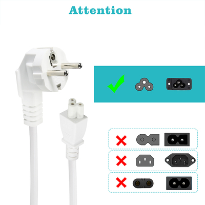 CEE 77 EU to C5 Female Power Cable 0.75mm PVC Copper