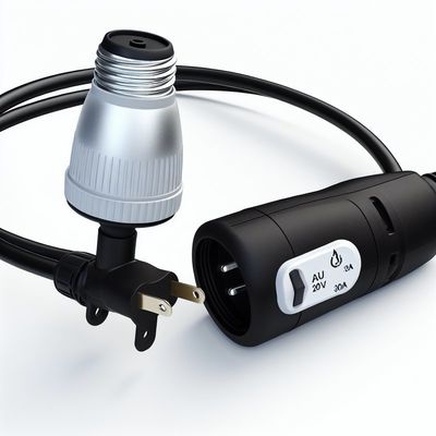 Waterproof E26 Lamp Holder Power Cord AU Plug with 303 Switch for Indoor/Outdoor Lighting 250V 10A