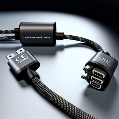 CE Certified 3-in-1 USB Charging Cable with Fast Charging 15W
