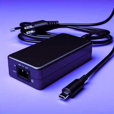 65W Desktop Power Supply Adapter with Type C Charging Wire 100-240V