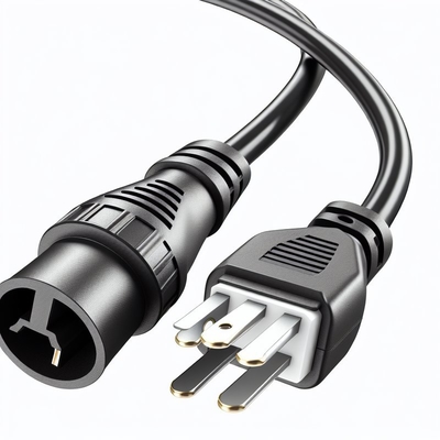 NEMA 5-15P to C5 Power Cord 18AWG SJT PVC Black
