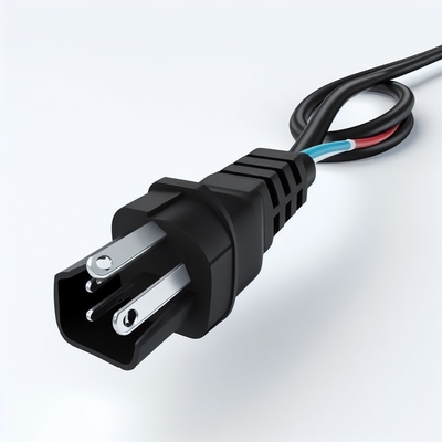 NEMA 5-15P to C5 Power Cord 18AWG SJT PVC Black