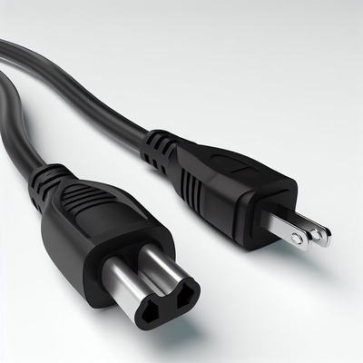 10FT Laptop Power Cord C7 Non-Polarized for Office Equipment