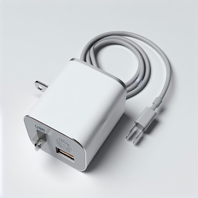 100W GaN Wall Charger with Dual USB-C and USB-A US Plug