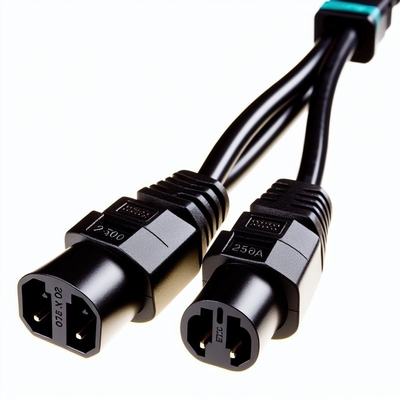 C20 to Dual C13 Power Splitter Cable 250V 15A for Data Centers