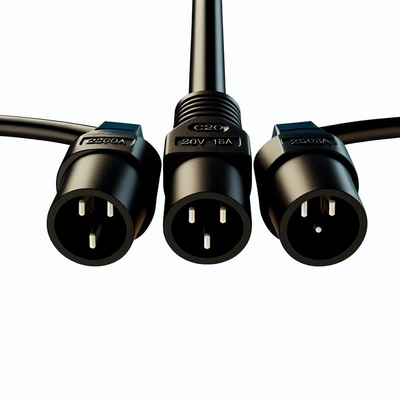 C20 to Dual C13 Power Splitter Cable 250V 15A for Data Centers
