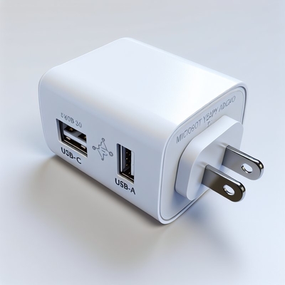 SA Plug USB Charger with USB-C and USB-A Ports 5V 3.4A