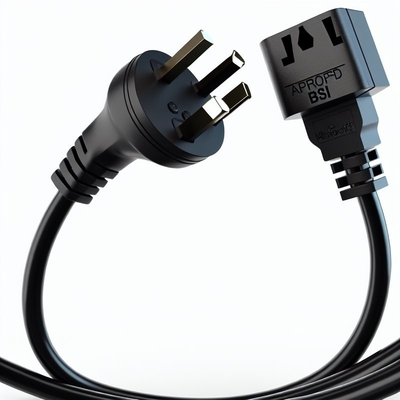 UK 3Pin to 2x IEC C13 Power Cord H05VV-F 0.75mm2