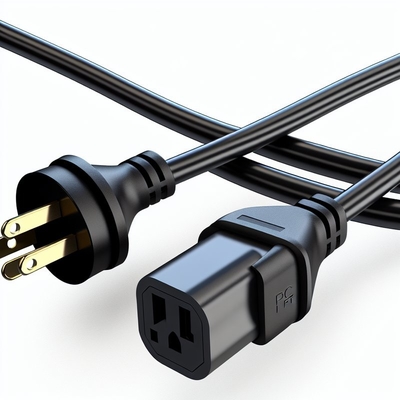 NEMA 5-15P to 5-15R Power Cord 1FT 2FT for PC Power Supply