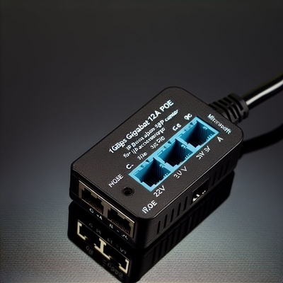12V Gigabit PoE Splitter Adapter for IP Cameras IEEE 802.3af/at
