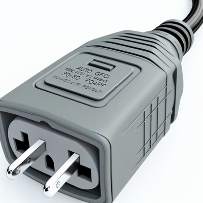 NEMA 5-15P to GFCI Surge Protector Power Cord 20A 125V