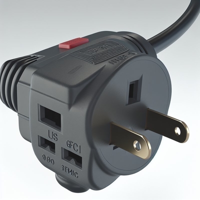 NEMA 5-15P to GFCI Surge Protector Power Cord 20A 125V