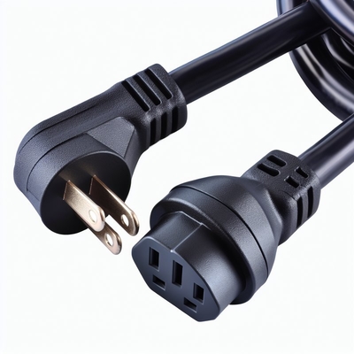 NEMA 5-15P to IEC C5 Power Cord 14AWG 250V 16A Black