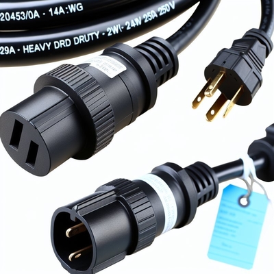 C19 to C20 Power Cord 20A Heavy Duty 250V 0.8M PVC Cable