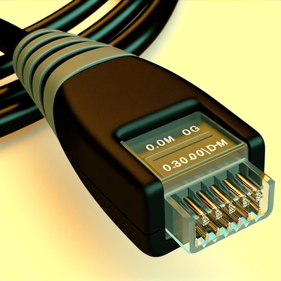CAT 3 Telephone Cable RJ9 RJ11 RJ22 4-Conductor PVC Flat Coil