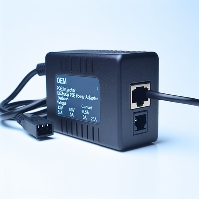 48V POE Injector Splitter with 2 Ethernet Ports 10/100/1000Mbps
