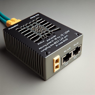 48V to 24V 12V 5V POE Splitter with 2 RJ45 Ports 1Gbps
