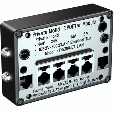 48V to 24V 12V 5V POE Splitter with 2 RJ45 Ports 1Gbps