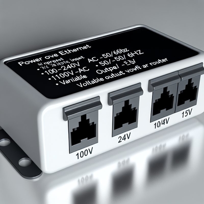 48V to 24V 12V 5V POE Splitter 10/100Mbps for WiFi Router