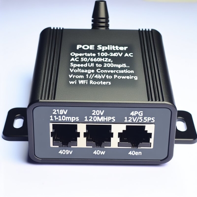 48V to 24V 12V 5V POE Splitter 10/100Mbps for WiFi Router