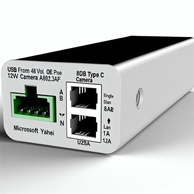 48V to 12V POE Splitter IEEE802.3af with RJ45 and DC Cable