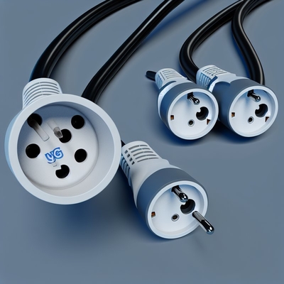 EU Schuko Plug to 3X C19 Female Socket Power Cord 16A