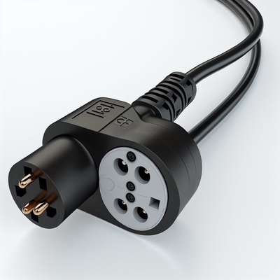 EU Schuko Plug to 3X C19 Female Socket Power Cord 16A
