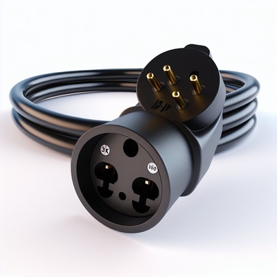 EU Schuko Plug to 3X C19 Female Socket Power Cord 16A