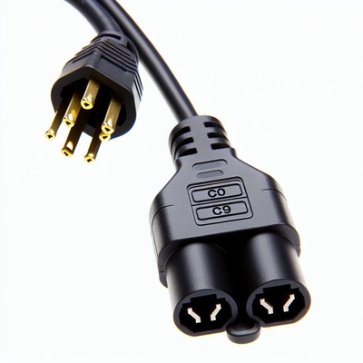 C20 to Dual C19 Locking Power Splitter Cable 250V 10A