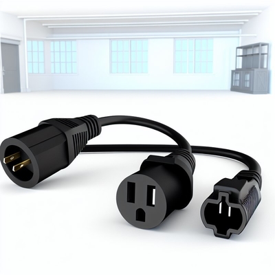 C20 to Dual C19 Locking Power Splitter Cable 250V 10A