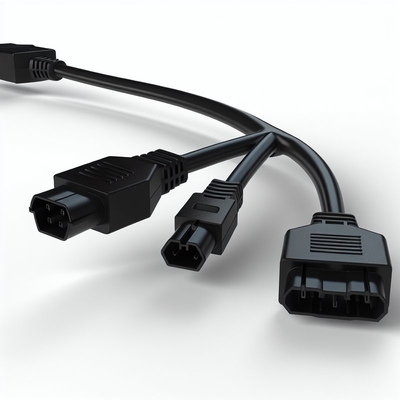 C20 to Dual C19 Locking Power Splitter Cable 250V 10A