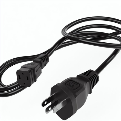 NEMA 5-15P to IEC C5 Power Cord 6ft 125V 10A for Laptops