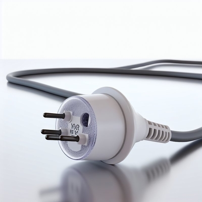 EU Plug Salt Lamp Power Cord with Foot Switch 10A Black