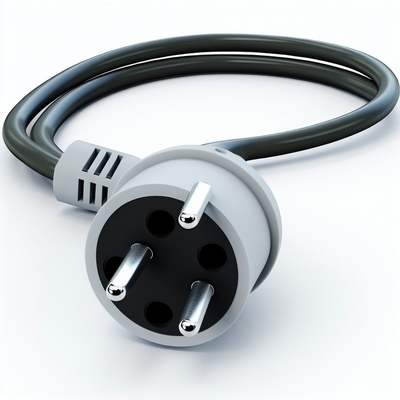 Brazil NBR14136 IEC320 C5 3-Pin Power Cord 3x0.75mm² 1.8M Black