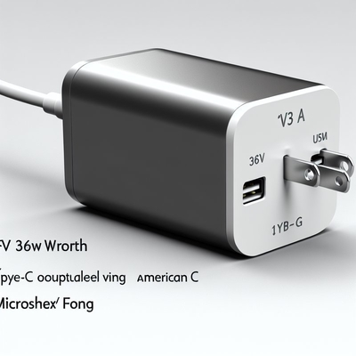 12V 3A Type C Power Adapter 36W USB-C Charger with Global Input