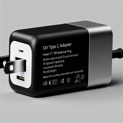 12V 3A Type C Power Adapter 36W USB-C Charger with Global Input