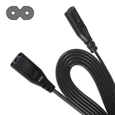 IEC C7 to C8 Power Extension Cable for TV DVD Laptop PS2