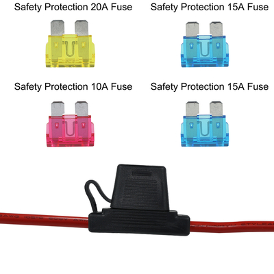 12 AWG Waterproof In-line Fuse Holder for ATC/ATO Blade Fuses 30A