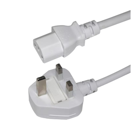 H05VV-F 0.75mm² UK to C13 Power Cord with 5A Fuse