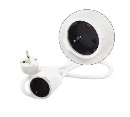 Grounded 3-Prong Power Extension Cord for Computers and Appliances