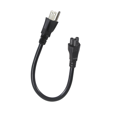 JIS C 8303 to IEC C5 Power Cord 125V 10A for Laptops