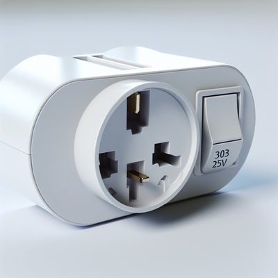 UK Plug E26 Bulb Socket Converter with 303 Switch 250V