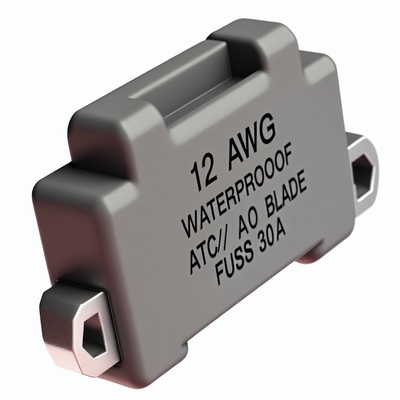 12 AWG Waterproof In-line Fuse Holder for ATC/ATO Blade Fuses 30A