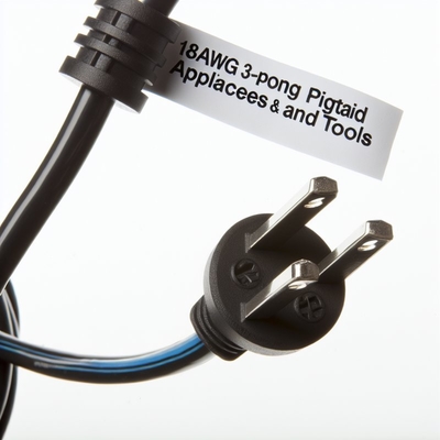 18AWG 3-Prong Pigtail Power Cord for Appliances and Tools