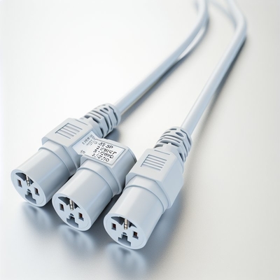 NEMA 5-15P to 3-Way 5-15R Power Splitter SJTW 16AWG