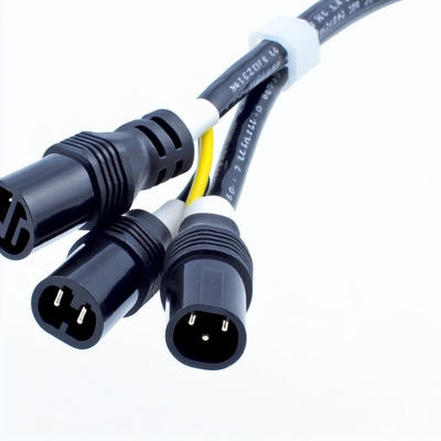 C14 to Dual C13 Power Splitter Cable 16AWG 10A 250V Right Angle