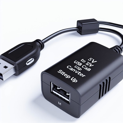 5V USB Step-Up Converter Power Adapter with Cigarette Lighter Socket for Vehicle Appliances