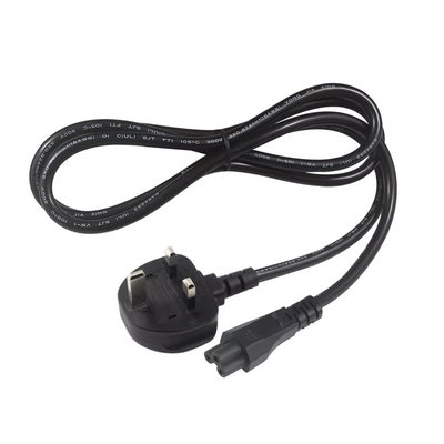 UK BS 1363 to IEC C5 Power Cord 250V 2.5A for Laptop Adapter