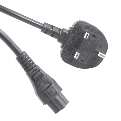 UK BS 1363 to IEC C5 Power Cord 250V 2.5A for Laptop Adapter
